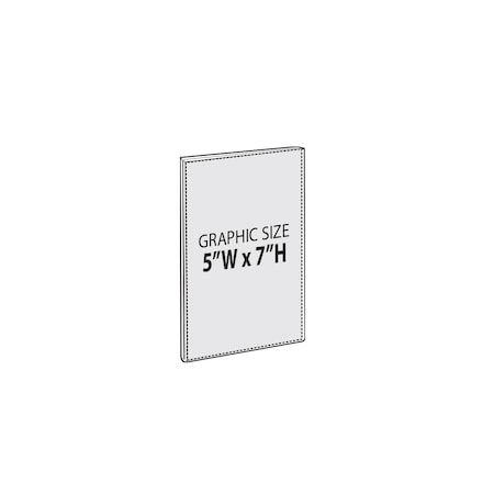 Azar Displays 5"W x 7"H Sign w/ Adhesive Tape, PK10 122027